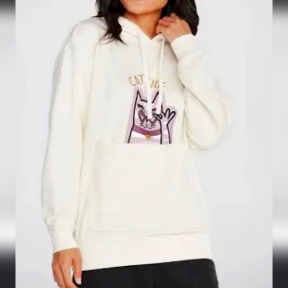 LG Cat Pouch Hoodie Hooded Sweatshirt Bobs from Sketchers